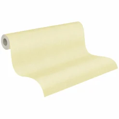 Vliestapete Textiloptik Uni Struktur Gelb 39651-3