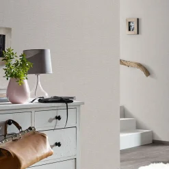 Vliestapete Textiloptik Uni Braun Grau 10463-11