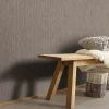 Vliestapete Textiloptik Uni Braun Silber Metallic 10590-11