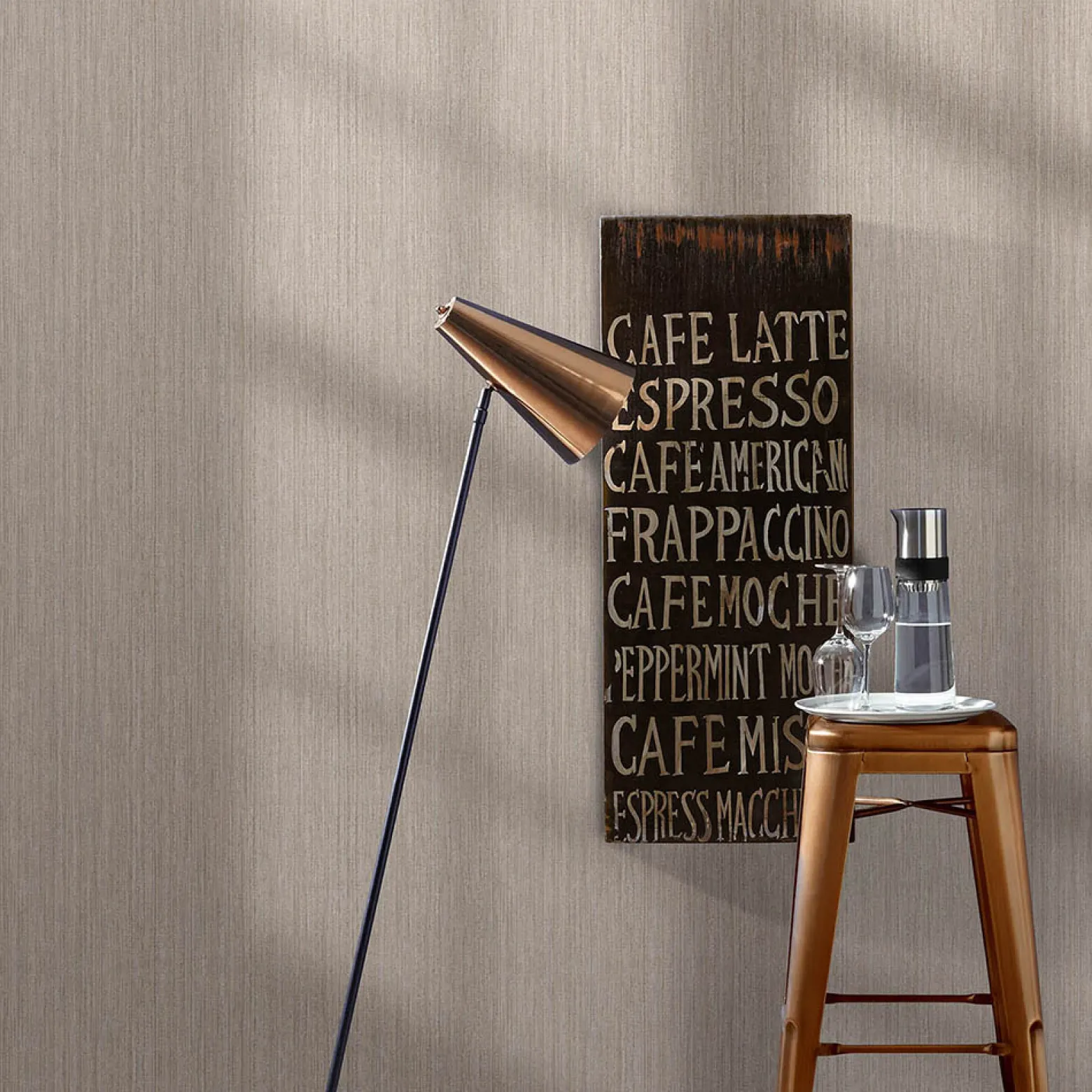 Vliestapete Textiloptik Uni Braun Beige Glitzer 10590-32
