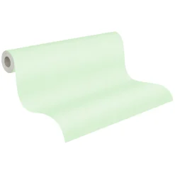 Vliestapete Textil Optik Uni Struktur Grün Mint 38903-4