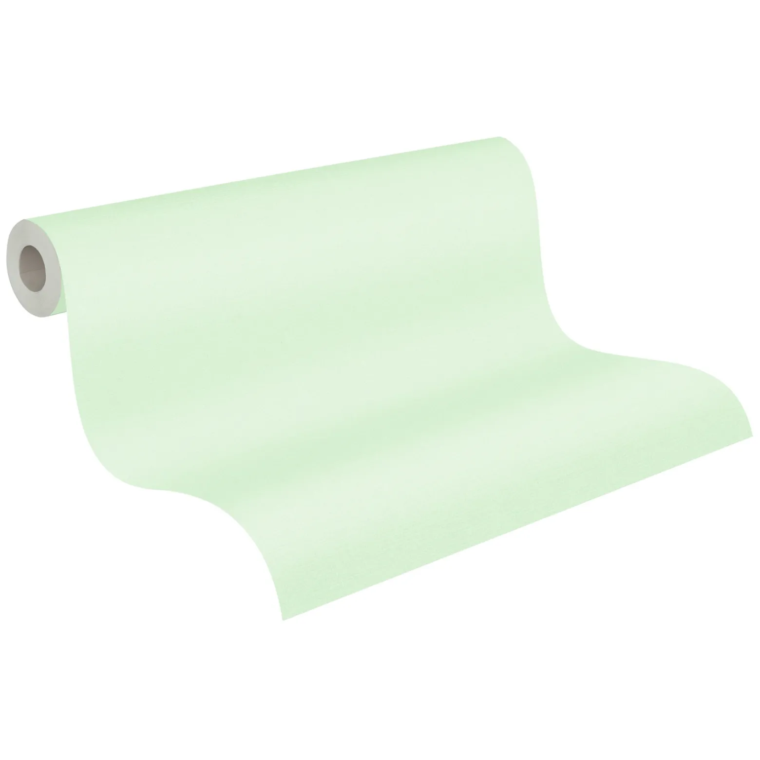 Vliestapete Textil Optik Uni Struktur Grün Mint 38903-4