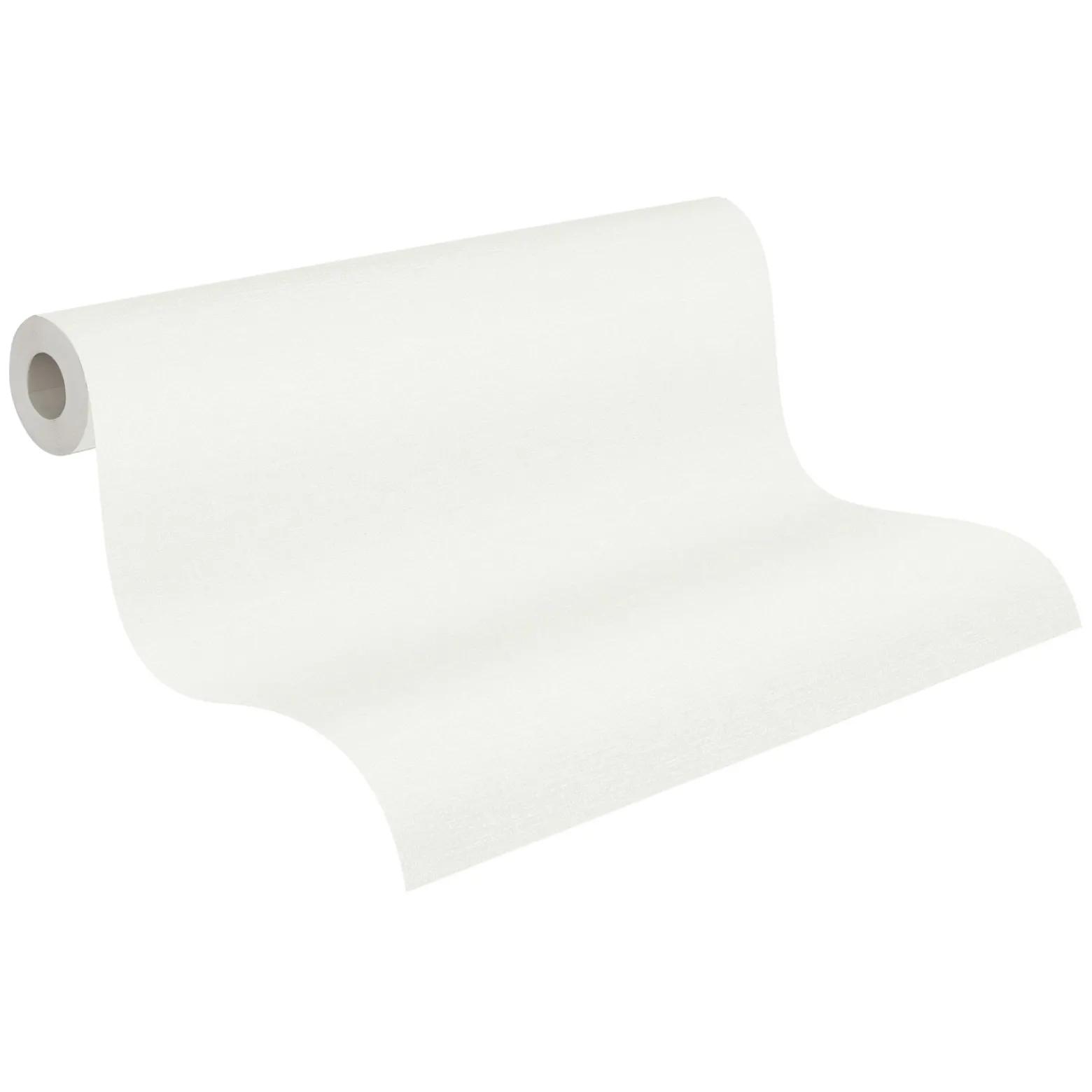 Vliestapete Textil Optik Uni Struktur Weiß Creme 38903-3