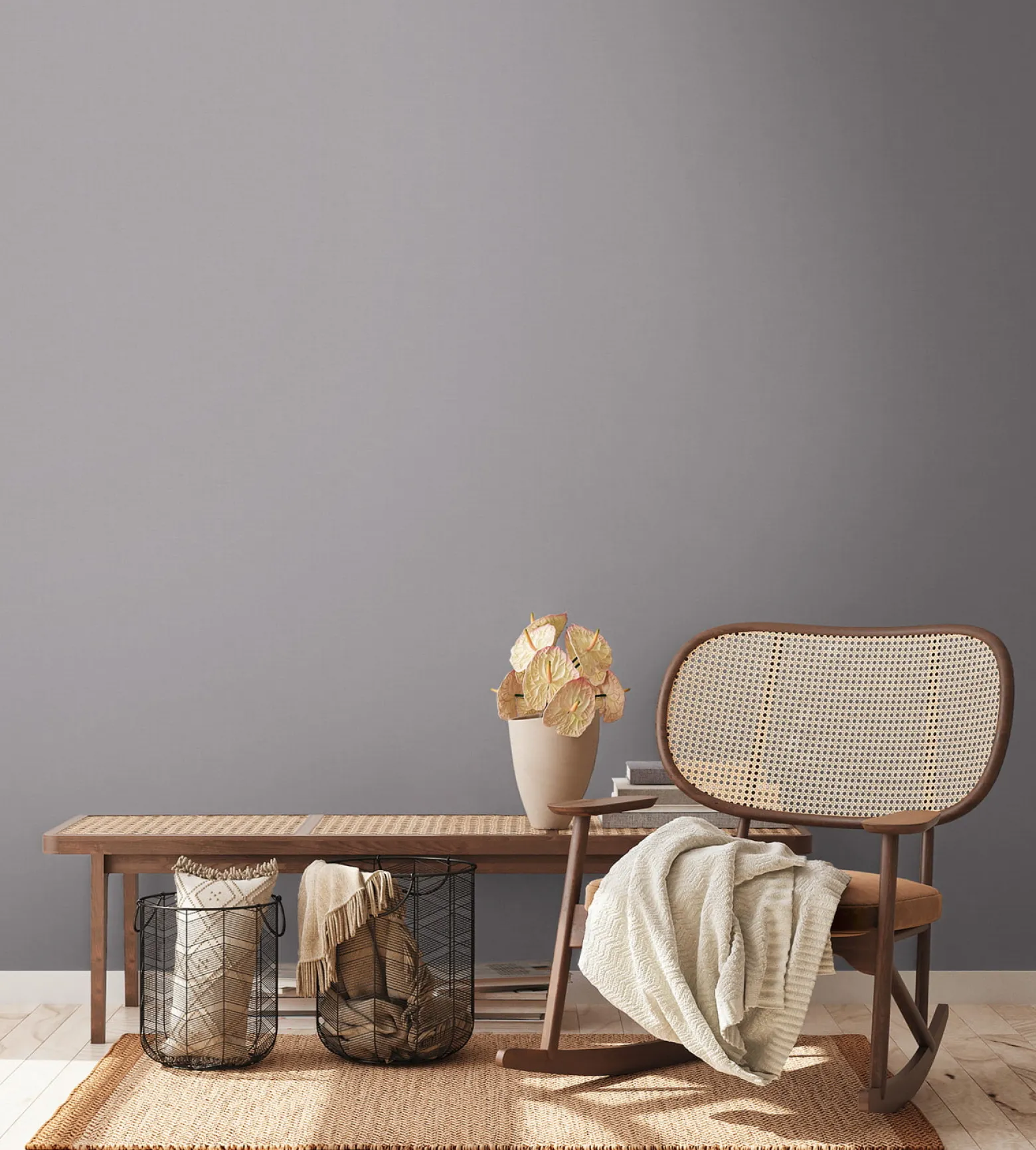 Vliestapete Textil Optik Uni Struktur Grau Taupe 38903-7