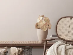 Vliestapete Textil Optik Uni Struktur Creme Beige 38904-3
