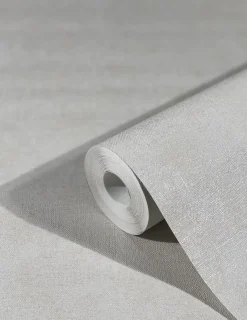 Vliestapete Textil Optik Uni Creme Beige Metallic 33177