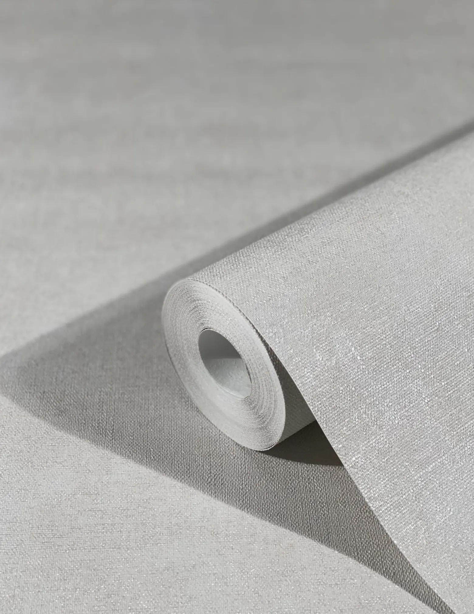 Vliestapete Textil Optik Uni Creme Beige Metallic 33177