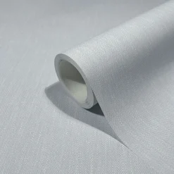 Vliestapete Textil Optik Uni Modern Blau Creme 47609