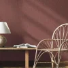 Vliestapete Textil Optik Uni Modern Dunkelrot 47617