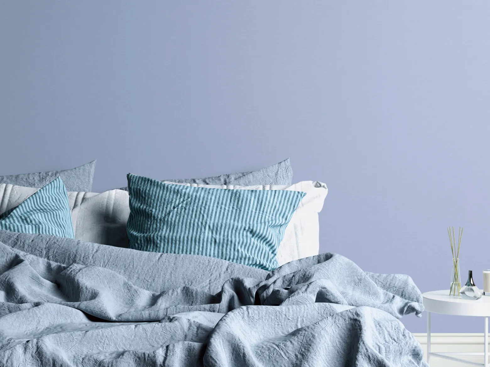 Vliestapete Textil Optik Uni Struktur Blau Lila 38903-5