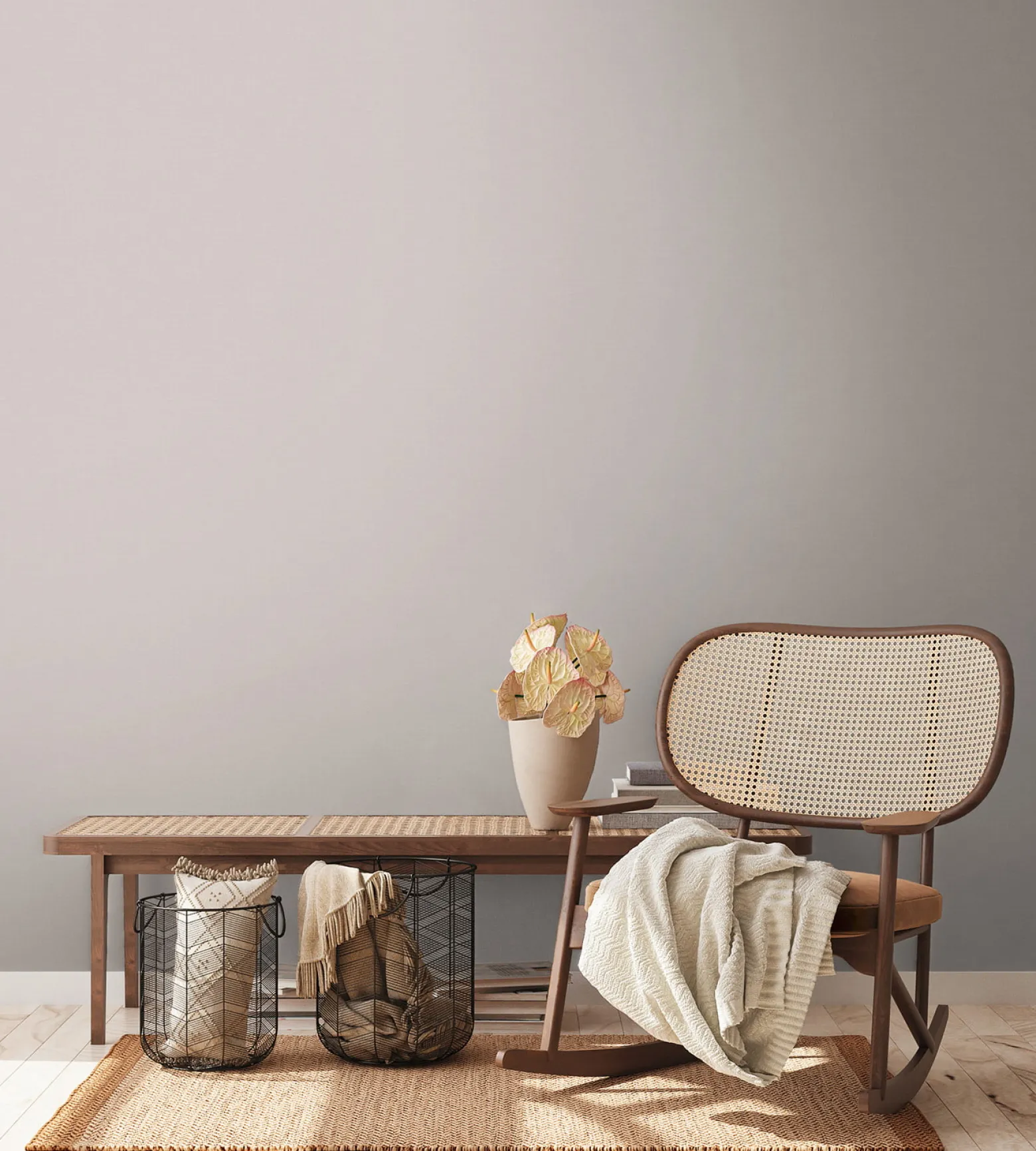 Vliestapete Textil Optik Uni Struktur Beige Grau 38903-1