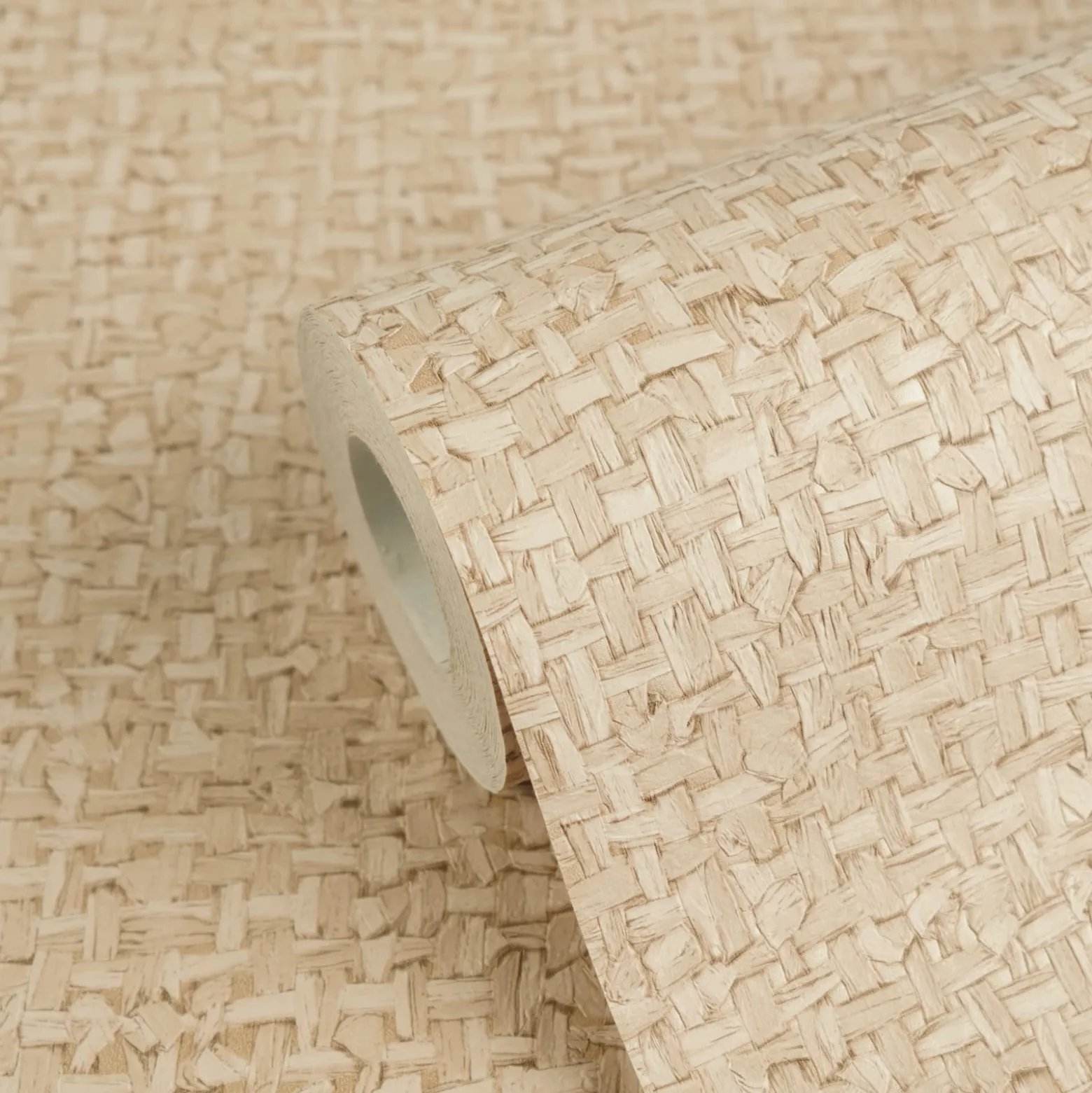 Vliestapete Textil Sisal Optik Beige Creme 79112-6