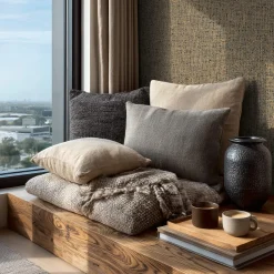 Vliestapete Textil Sisal Optik Braun Grau 79112-4