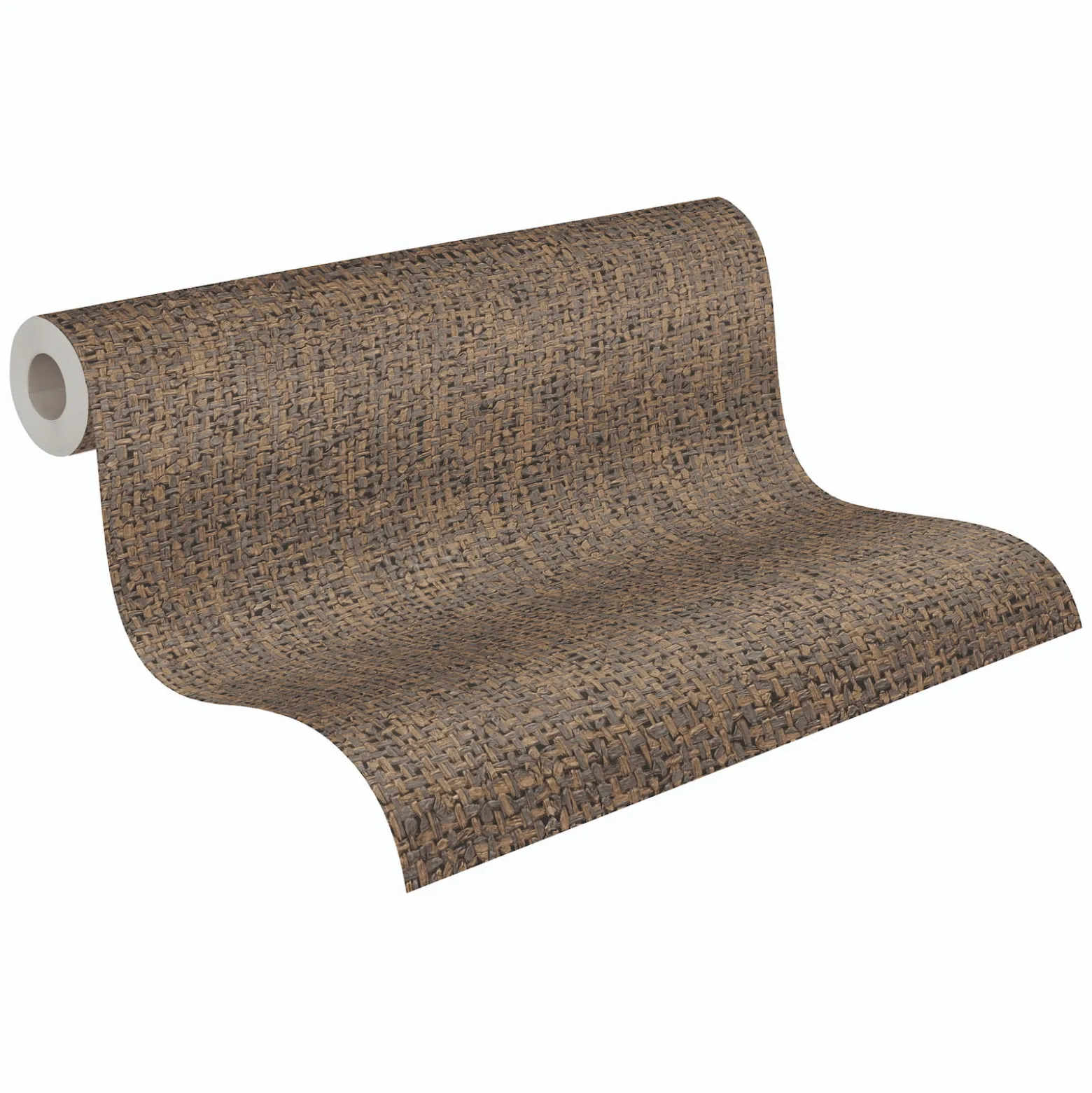 Vliestapete Textil Sisal Optik Braun Grau 79112-4
