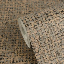 Vliestapete Textil Sisal Optik Braun Grau 79112-4