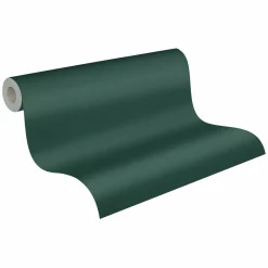 Vliestapete Textil Struktur Einfarbig Grün 39655-5