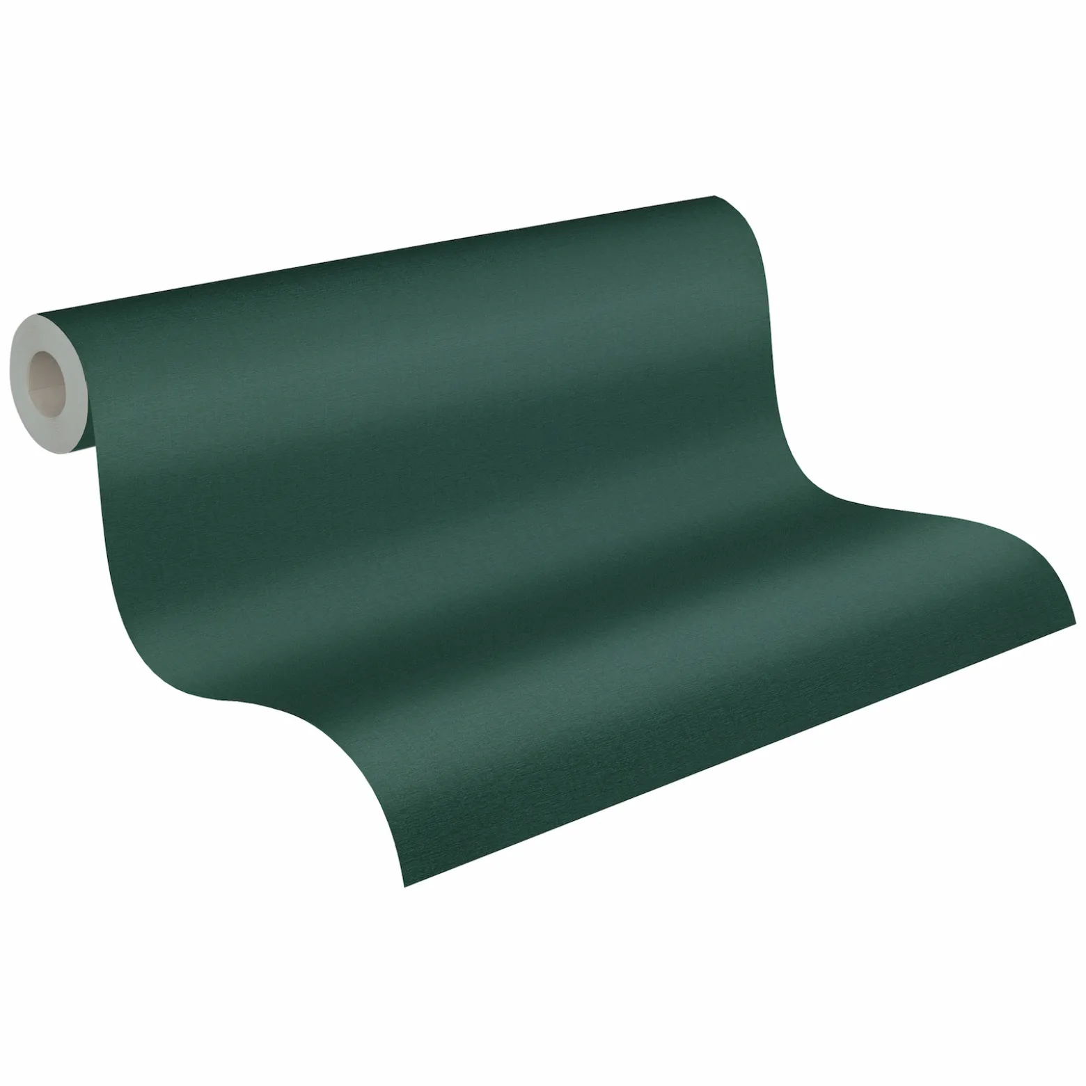 Vliestapete Textil Struktur Einfarbig Grün 39655-5