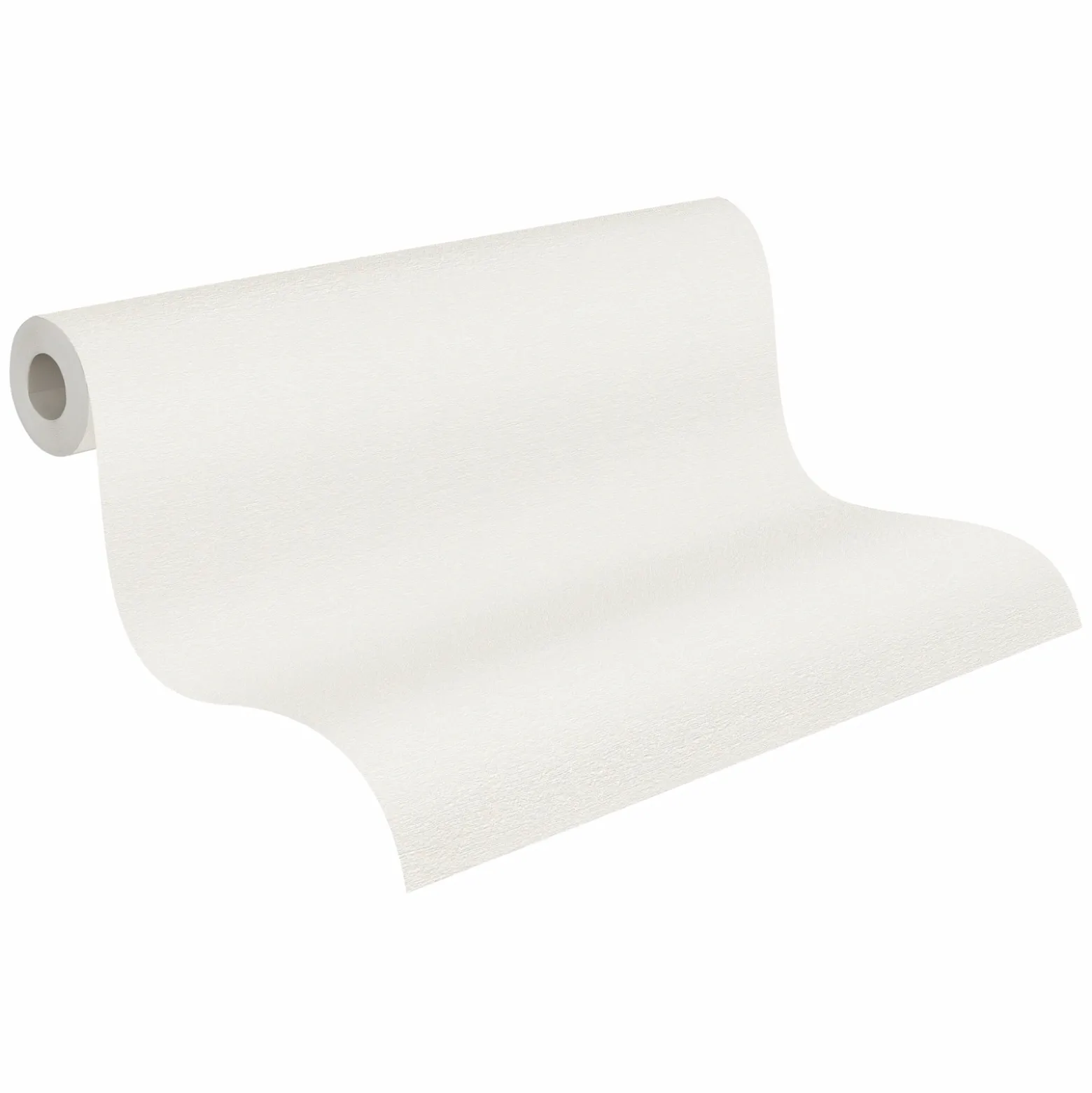 Vliestapete Textil Struktur Einfarbig Creme Weiß 39655-3