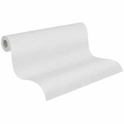 Vliestapete Textil Struktur Einfarbig Hellgrau 39655-1