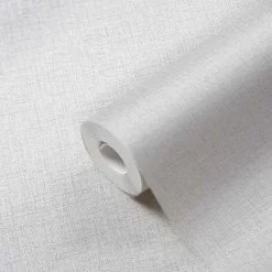 Vliestapete Textil Struktur weiß grau 38528-4