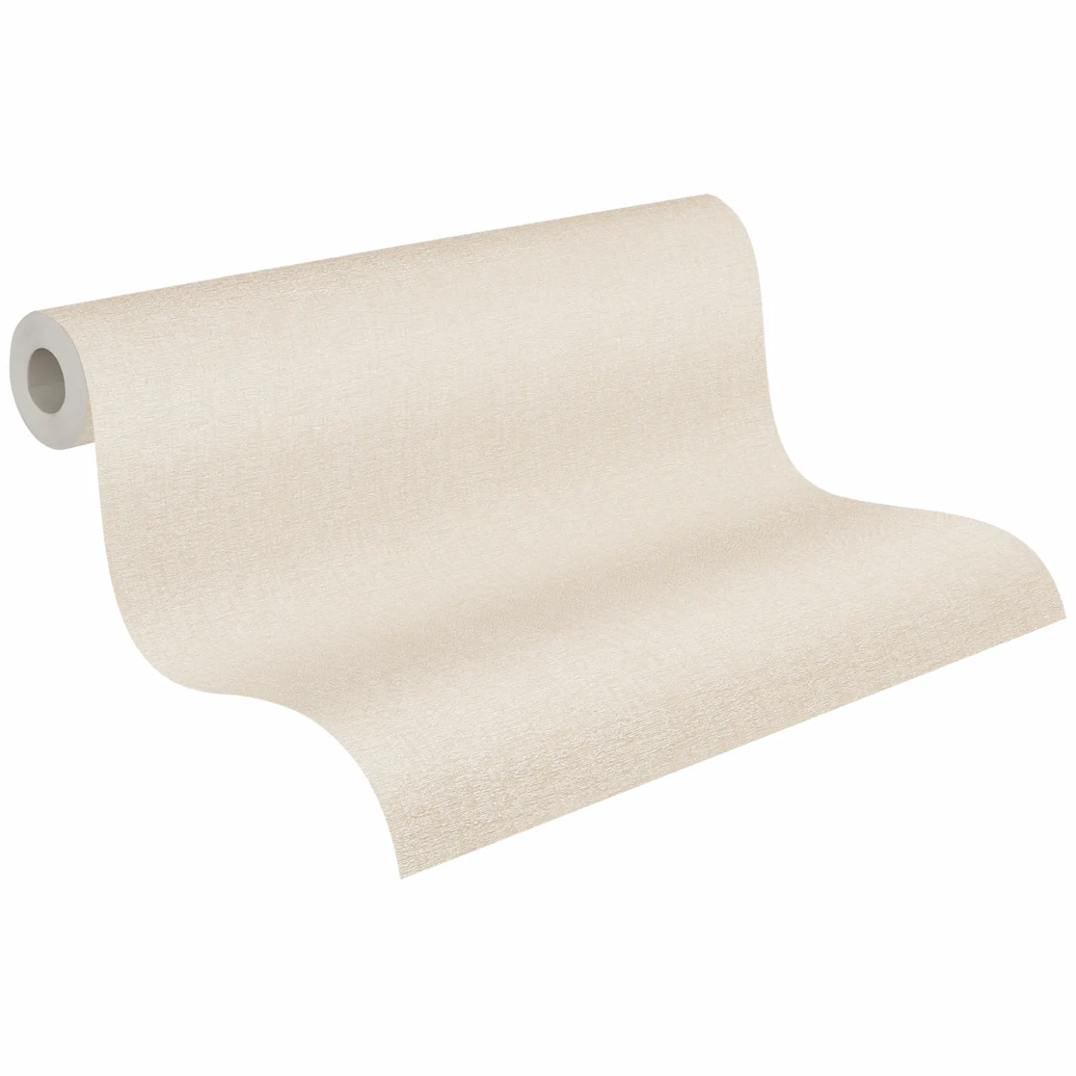 Vliestapete Textil Struktur Einfarbig Beige Creme 39655-7