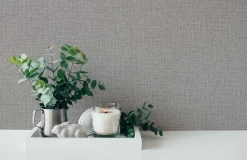 Vliestapete Textil Struktur grau-braun 38528-6