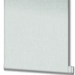 Vliestapete Textil Struktur Uni weiß-blau 33326
