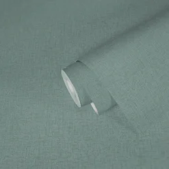Vliestapete Textil Struktur Einfarbig Hellgrün 39655-4