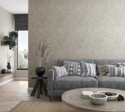 Vliestapete Textil Struktur Uni greige 33329