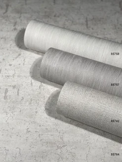 Vliestapete Texturiert Meliert weiß Metallic 85764