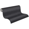Vliestapete texturiert Uni schwarz 37952-2
