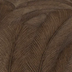 Vliestapete Tropen Blätter Braun Kupfer Metallic 10476-48