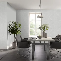 Vliestapete Tropen Blätter Creme Silber Metallic 10476-31