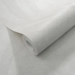 Vliestapete Tropen Blätter Creme Silber Metallic 10476-31