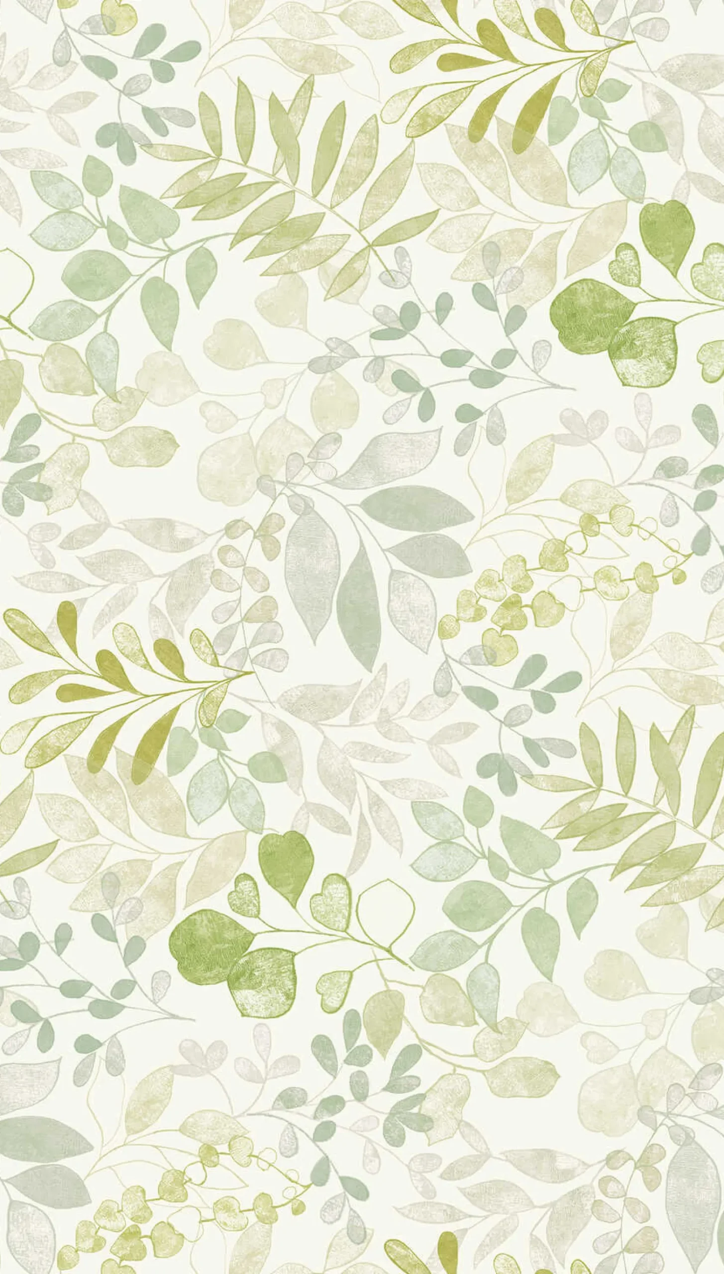 Vliestapete Tropisch Aquarell Creme Grün 39693-2
