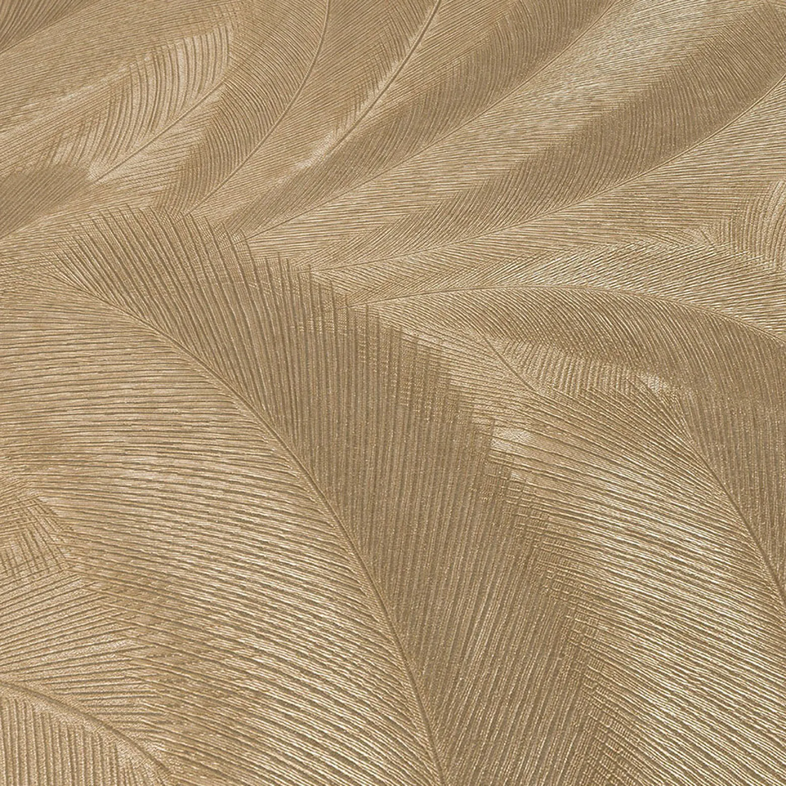 Vliestapete Tropisch Blätter Gold Metallic 10476-30