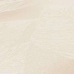 Vliestapete Tropisch Blätter Beige Creme 38663-3