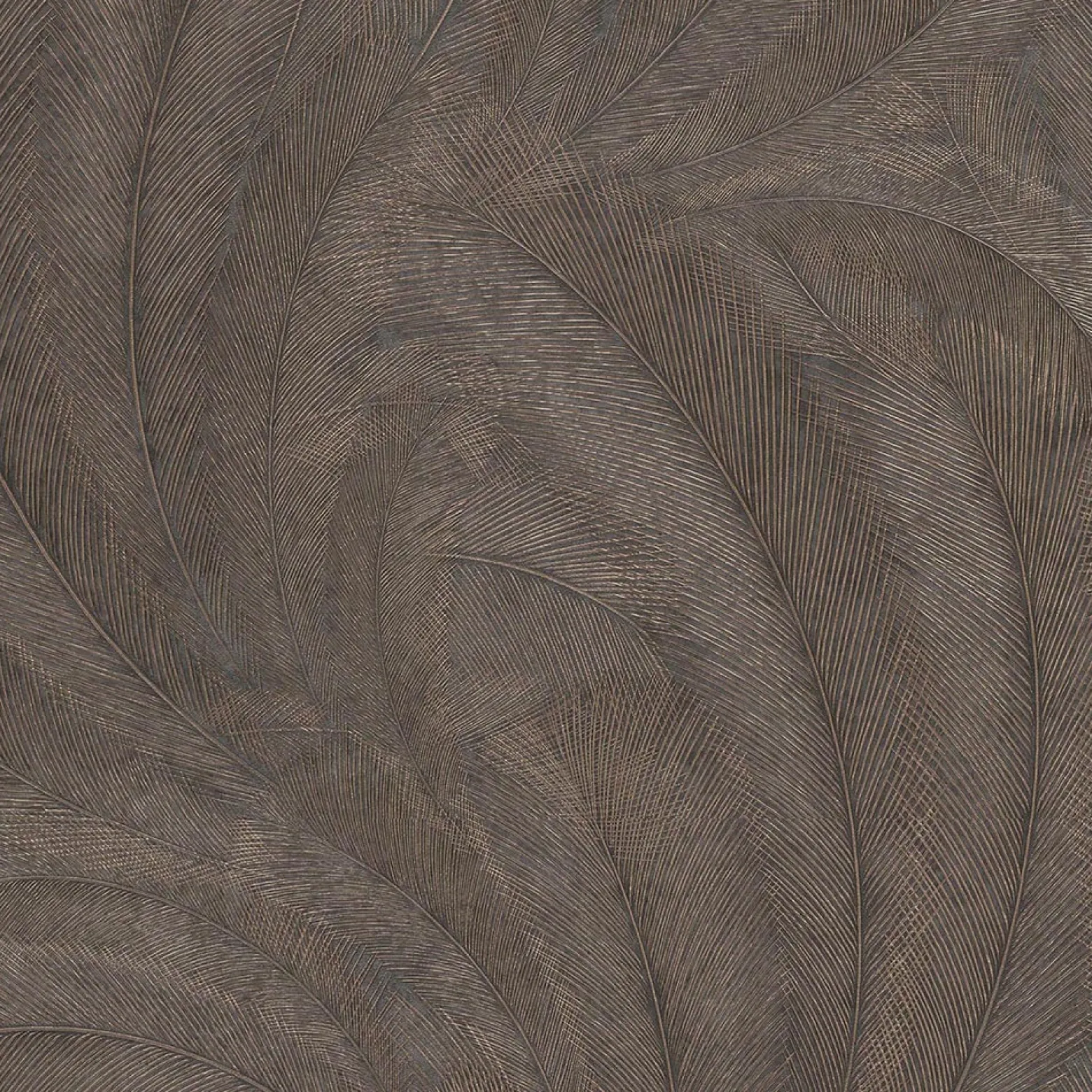 Vliestapete Tropisch Blätter Grau Gold Metallic 10476-47