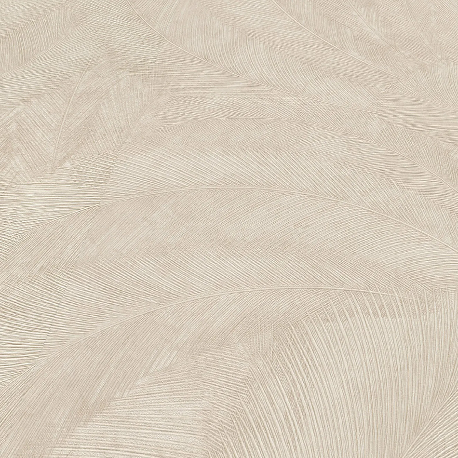 Vliestapete Tropisch Blätter Beige Creme Glitzer 10476-02