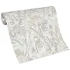 Vliestapete Tropisch Floral Creme Beige Grau 10390-02