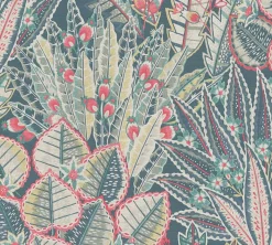 Vliestapete Tropisch Floral Blau Grün Rot 39653-2