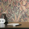 Vliestapete Tropisch Floral Schwarz Beige Rot 39653-1