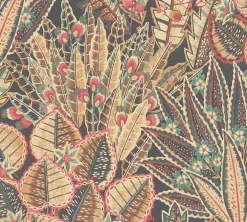 Vliestapete Tropisch Floral Schwarz Beige Rot 39653-1