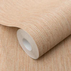 Vliestapete Uni Abstrakt Orange Grau 10559-04