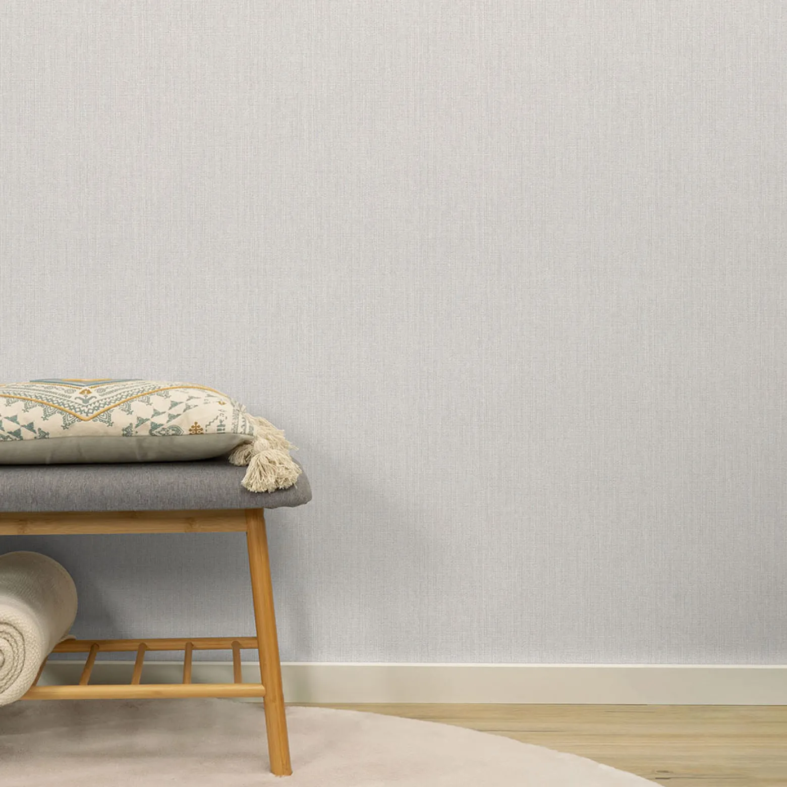 Vliestapete Uni Abstrakt Streifen Beige Grau 10559-37