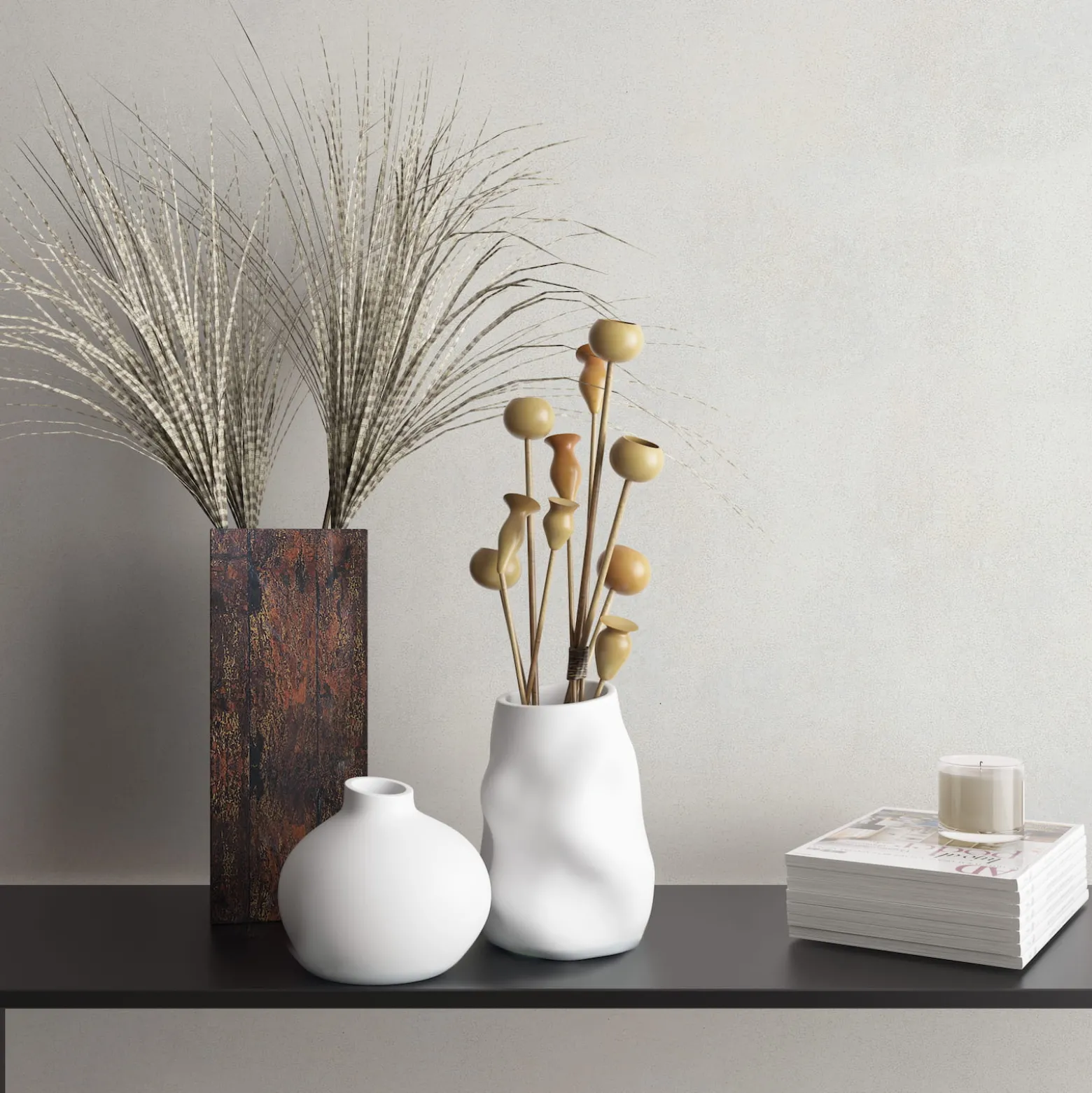Vliestapete Uni Betonoptik Modern Weiß Creme 82470