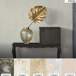 Vliestapete Uni creme 37654-6