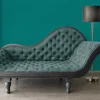 Vliestapete Uni-Design Einfarbig blau-grün 38362-4