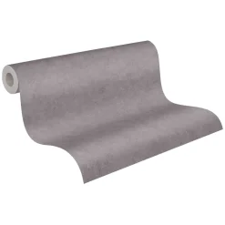 Vliestapete Uni grau 37656-3