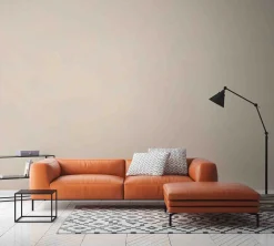 Vliestapete Uni grau-beige 37656-7